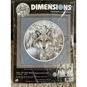 Dimensions Call of the Wolf Counted Cross Stitch Kit winter nature new35084 2002